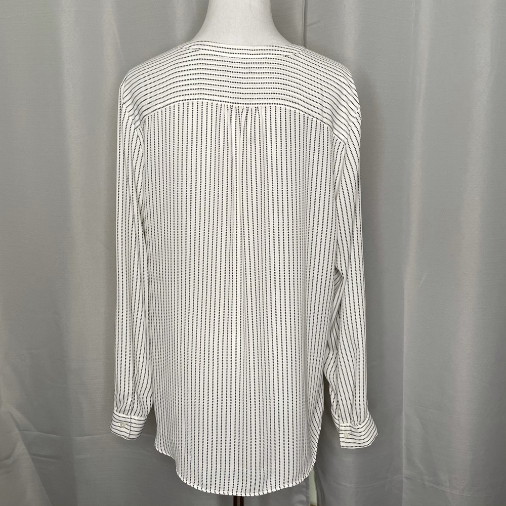 Talbots Ruffle Front Button Down Blouse - image 3